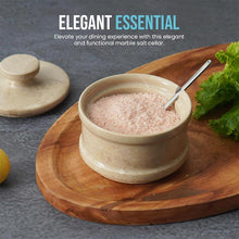 Load image into Gallery viewer, Marble Salt Cellar With Lid & Spoon