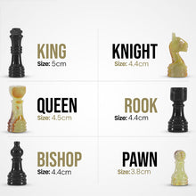 Load image into Gallery viewer, Marble 25cm Chess Set Black & Green