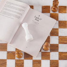 Load image into Gallery viewer, Marble 38cm Chess Set With Storage Box - White & Red