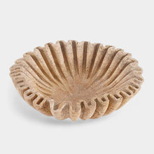 Load image into Gallery viewer, Ruffle Fruit Bowl (Travertine)