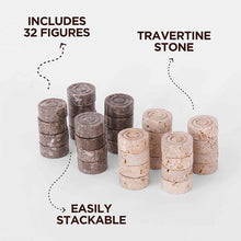 Load image into Gallery viewer, Checkers Figures - Oceanic & Travertine