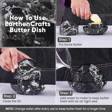 Load image into Gallery viewer, Marble Mini Butter Dish 7.6 cm