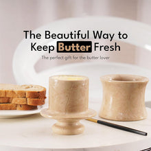 Load image into Gallery viewer, Marble Butter Keeper Bell