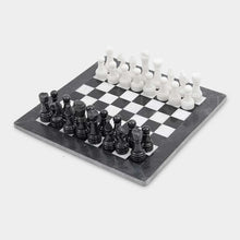 Load image into Gallery viewer, Marble 38cm Chess Set - Black & White