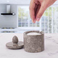 Load image into Gallery viewer, Marble Single Salt Cellar With Spoon