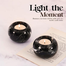 Load image into Gallery viewer, Set Of 2 Tealight Candle Holder Black