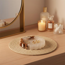 Load image into Gallery viewer, Round Jewellery Tray - Cloud Design