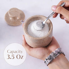 Load image into Gallery viewer, Marble Single Salt Cellar With Spoon