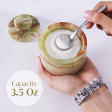 Load image into Gallery viewer, Marble Single Salt Cellar With Spoon