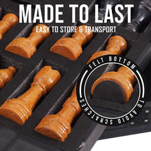 Load image into Gallery viewer, Marble 38cm Chess Set - Black & Golden