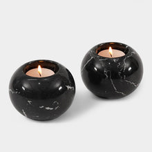 Load image into Gallery viewer, Set Of 2 Tealight Candle Holder Black