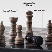 Load image into Gallery viewer, Marble 25cm Chess Set Black & Oceanic