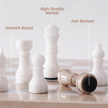 Load image into Gallery viewer, Marble 25cm Chess Set Verona & White