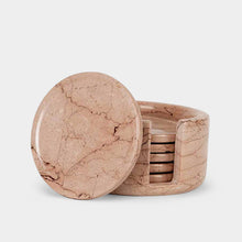 Load image into Gallery viewer, Marble Coaster Set with Holder
