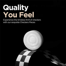 Load image into Gallery viewer, Checkers Figures - White & Travertine