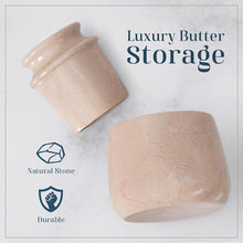 Load image into Gallery viewer, Marble Butter Keeper With Lid