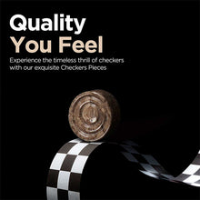 Load image into Gallery viewer, Checkers Figures - Oceanic & Travertine