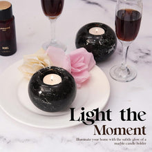 Load image into Gallery viewer, Set Of 2 Tealight Candle Holder Black