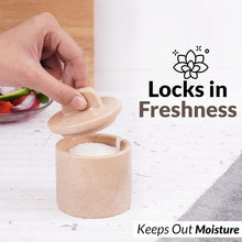 Load image into Gallery viewer, Marble Single Salt Cellar With Spoon