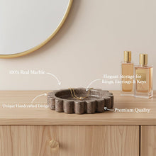 Load image into Gallery viewer, Round Jewellery Tray - Cloud Design
