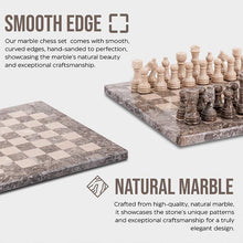 Load image into Gallery viewer, Marble 25cm Chess Set Oceanic & Verona