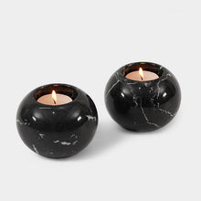 Load image into Gallery viewer, Set Of 2 Tealight Candle Holder Black