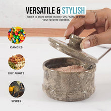 Load image into Gallery viewer, Marble Salt Cellar With Lid & Spoon