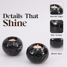 Load image into Gallery viewer, Set Of 2 Tealight Candle Holder Black