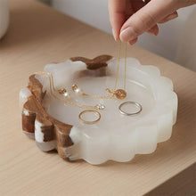 Load image into Gallery viewer, Round Jewellery Tray - Cloud Design