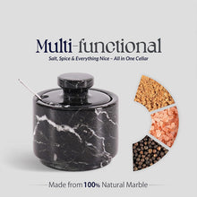 Load image into Gallery viewer, Marble Single Salt Cellar With Spoon