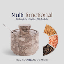 Load image into Gallery viewer, Marble Single Salt Cellar With Spoon