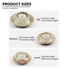 Load image into Gallery viewer, Marble Tea Light Candle Holder Set of 3