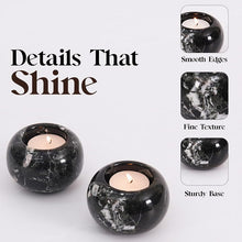 Load image into Gallery viewer, Set Of 2 Tealight Candle Holder Black