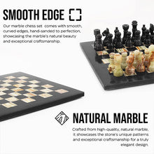 Load image into Gallery viewer, Marble 25cm Chess Set Black & Green