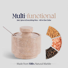 Load image into Gallery viewer, Marble Single Salt Cellar With Spoon