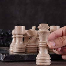 Load image into Gallery viewer, 30cm Chess Set With Storage Box - Black Zebra & Verona