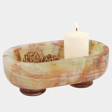 Load image into Gallery viewer, Marble Oval Bowl With Stand