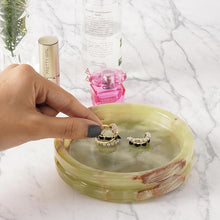 Load image into Gallery viewer, Marble Round Jewelry Tray