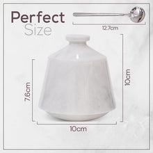 Load image into Gallery viewer, Marble Big Tumbler Salt Cellar
