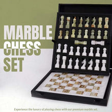 Load image into Gallery viewer, Marble 30cm Chess Set - White & Green