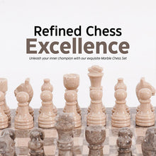 Load image into Gallery viewer, Marble 25cm Chess Set Oceanic & Verona