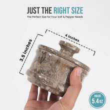 Load image into Gallery viewer, Marble Salt Cellar With Lid & Spoon