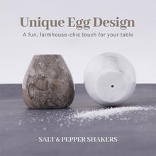 Load image into Gallery viewer, Salt and Pepper Egg Shape Set Of 2