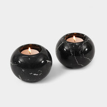 Load image into Gallery viewer, Set Of 2 Tealight Candle Holder Black