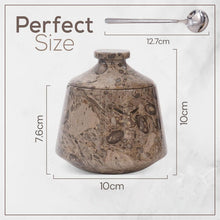 Load image into Gallery viewer, Marble Big Tumbler Salt Cellar
