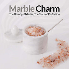 Load image into Gallery viewer, Marble Single Salt Cellar With Spoon