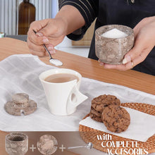 Load image into Gallery viewer, Marble Single Salt Cellar With Spoon