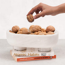 Load image into Gallery viewer, Marble Oval Bowl With Stand
