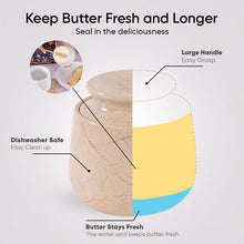 Load image into Gallery viewer, Marble Butter Keeper With Lid