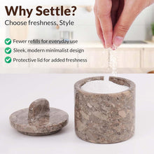 Load image into Gallery viewer, Marble Single Salt Cellar With Spoon